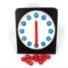 ZQsmgs Montessori Clock Toy, Wooden Activity Clock + Three Set Cards of Clock and time,Small view 2