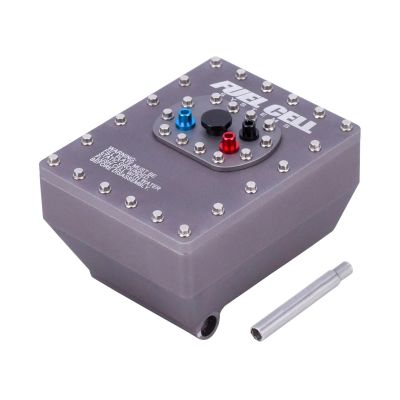 Aluminum 1/10 Scale Fuel Cell Receiver Box RC Trucks Extremely Realistic Fuel Tank Radio Box for Axial Capra 1.9UTB Chassis Part (Titanium)