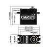 4 Pieces Digital Servo Motor 25KG Metal BLS3325 180/270/360 7.4V Motor Remote Control Car Robot(4pcs-360) view 2