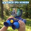 Ahalfcit Binoculars for Kids with Night Vision, 2.4" HD Screen & 10X Zoom for Photo and Video - Outdoor Adventure Binoculars Bird Watching, Camping, Hiking, Gifts for Kids Ages 4+ (Blue) view 2