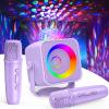 Karaoke Microphone with Disco Light: Kids Girls Birthday Gifts Toys for 3-15 Year Old Portable Bluetooth Microphone for Singing Girl Toy Age 4-5 6-8 Karaoke Machine for Family Home Party view 1