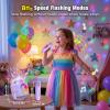 Karaoke Microphone with Disco Light: Kids Girls Birthday Gifts Toys for 3-15 Year Old Portable Bluetooth Microphone for Singing Girl Toy Age 4-5 6-8 Karaoke Machine for Family Home Party view 2