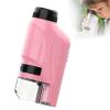 60-120X Zoom Pocket Microscope for Kids - Portable Handheld Mini Microscope with LED Lights, Educational Science Toys for Outdoor Exploration(Pink A) view 1
