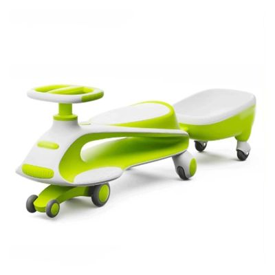 Bicycles Wiggle Car for Kids Swing Car with Small Detachable Trailer Ride On Toy for Boys Girls Ages 3 Years and Up Bike(Green)