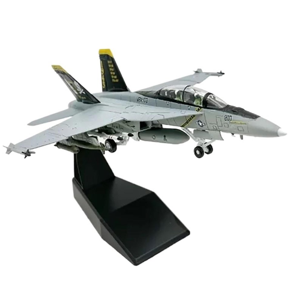 Flying Airplane Model 1/100 Scale Model Toys F18 Grumman Tomcat F/A-18F VF103 Pirate Flag Fighter USAF Army Air Force Diecast Metal Plane Aviation Airbus