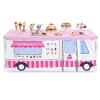 Oudain 10ft x 7.5ft Ice Cream Large Playhouse Tablecloth Table Fort Tent Cover Playhouse Ice Cream Party Decorations for Sweet One Birthday Donut Themed Birthday Party Supplies Indoor Outdoor view 2