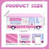 Oudain 10ft x 7.5ft Ice Cream Large Playhouse Tablecloth Table Fort Tent Cover Playhouse Ice Cream Party Decorations for Sweet One Birthday Donut Themed Birthday Party Supplies Indoor Outdoor view 3