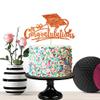 Congratulations 2026 Graduation Cake Topper Orange Glittery Class of 2026 Cake Topper Congrats Grad Party Cake Decor for 2026 Senior High School College Grad Party Supplies Decorations view 3