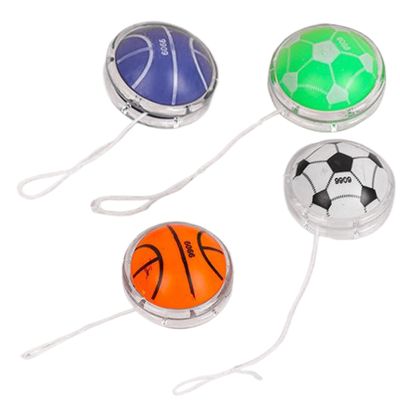 Faroby 4Pcs Yoyo Professional with String Portable Cute Ball Pattern Kids Educational