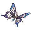 3D Metal Puzzle, Mechanical Butterfly Model Kit, Snap-Fit No-Glue Assembly, Adjustable Wings, Decorative Desk, Shelf and Wall Display for Adult Collectors and Hobbyists (100+PCS/Blue) view 1
