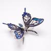 3D Metal Puzzle, Mechanical Butterfly Model Kit, Snap-Fit No-Glue Assembly, Adjustable Wings, Decorative Desk, Shelf and Wall Display for Adult Collectors and Hobbyists (100+PCS/Blue) view 4