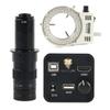 Microscope Accessories Kit 1080P 48MP USB Industrial Video Microscope Camera C-Mount Soldering Microscope Slides(Led with 180x) view 1