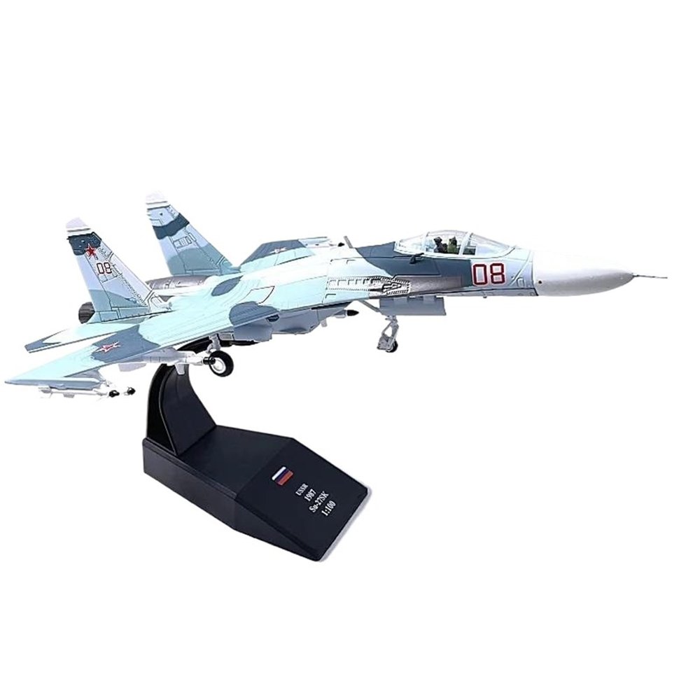 Flying Airplane Model Diecast 1:100 Su 27 SU27 SU-27 Flanker Fighter Model Russia Air Force Static Aircraft Airplane Models Aviation Airbus