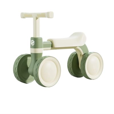 Bicycles Wiggle Car Scooter Non-Slip Balance Bike with No Pedal 4 Silence Wheels Ride On Toys for Boys and Girls Bike(Green)