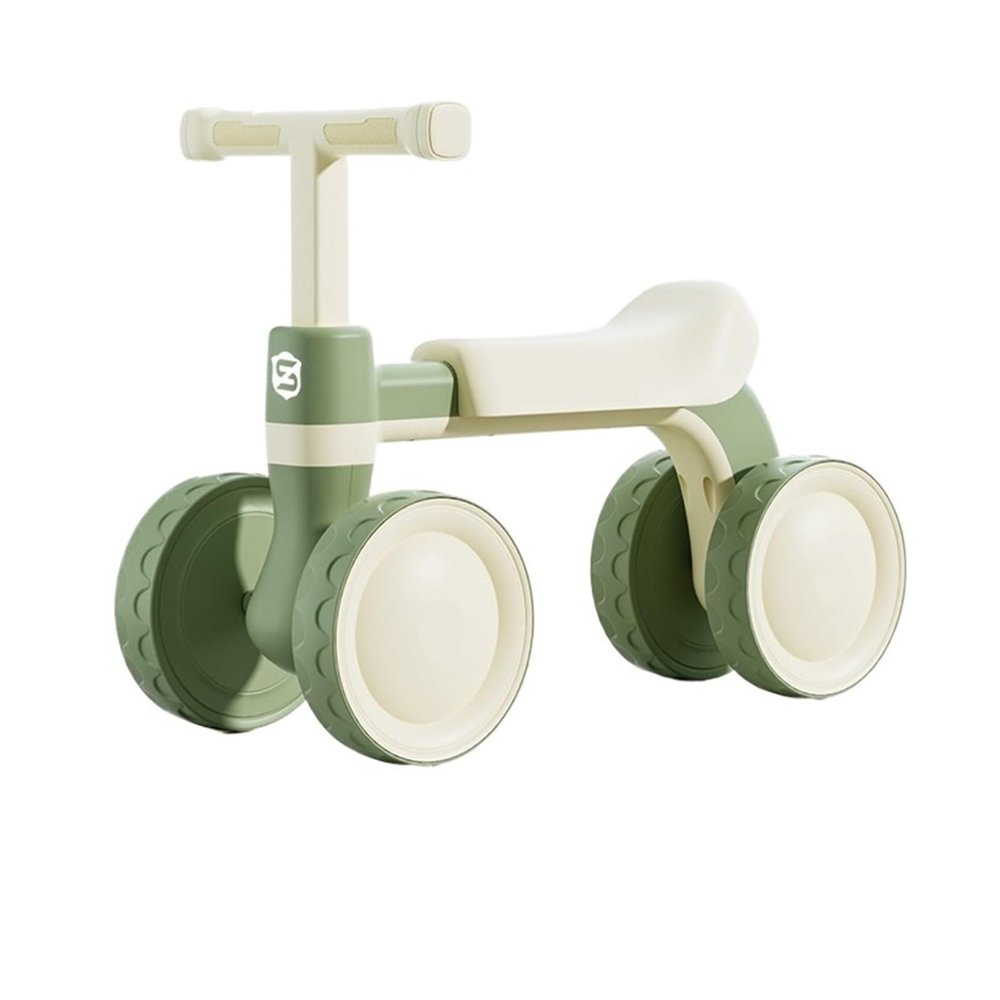 Bicycles Wiggle Car Scooter Non-Slip Balance Bike with No Pedal 4 Silence Wheels Ride On Toys for Boys and Girls Bike(Green)