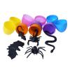Tachiuwa 12 Pieces Fillable Easter Eggs Themed Party Favors 6cm Ornament Easter Basket Fillers for Group Activities Classroom Events, multicolor view 3