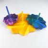 3D Printed Expanded Fidgets Star, Spinnings Tower Toy with Handle Star Toy, 3D Printed Star Expanded Star Fidgety Toys view 3