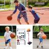 Basketball Hoop for Kids, 4-in-1 Adjustable Height, 1set, Kids Basketball Ball Hoop, Children Sports Play Set, Training Ring Stand, for Boys, Girls, Backyard, Playroom, Outdoor, Birthday, Christmas view 4
