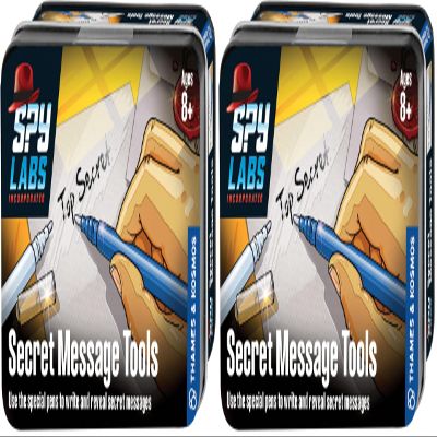 Thames & Kosmos Spy Labs Inc: Secret Message Tools Exchange Confidential Info w/Secret Pens | Essential Tools & Tricks of The Trade from The Detective Gear Experts for Young Investigators Medium