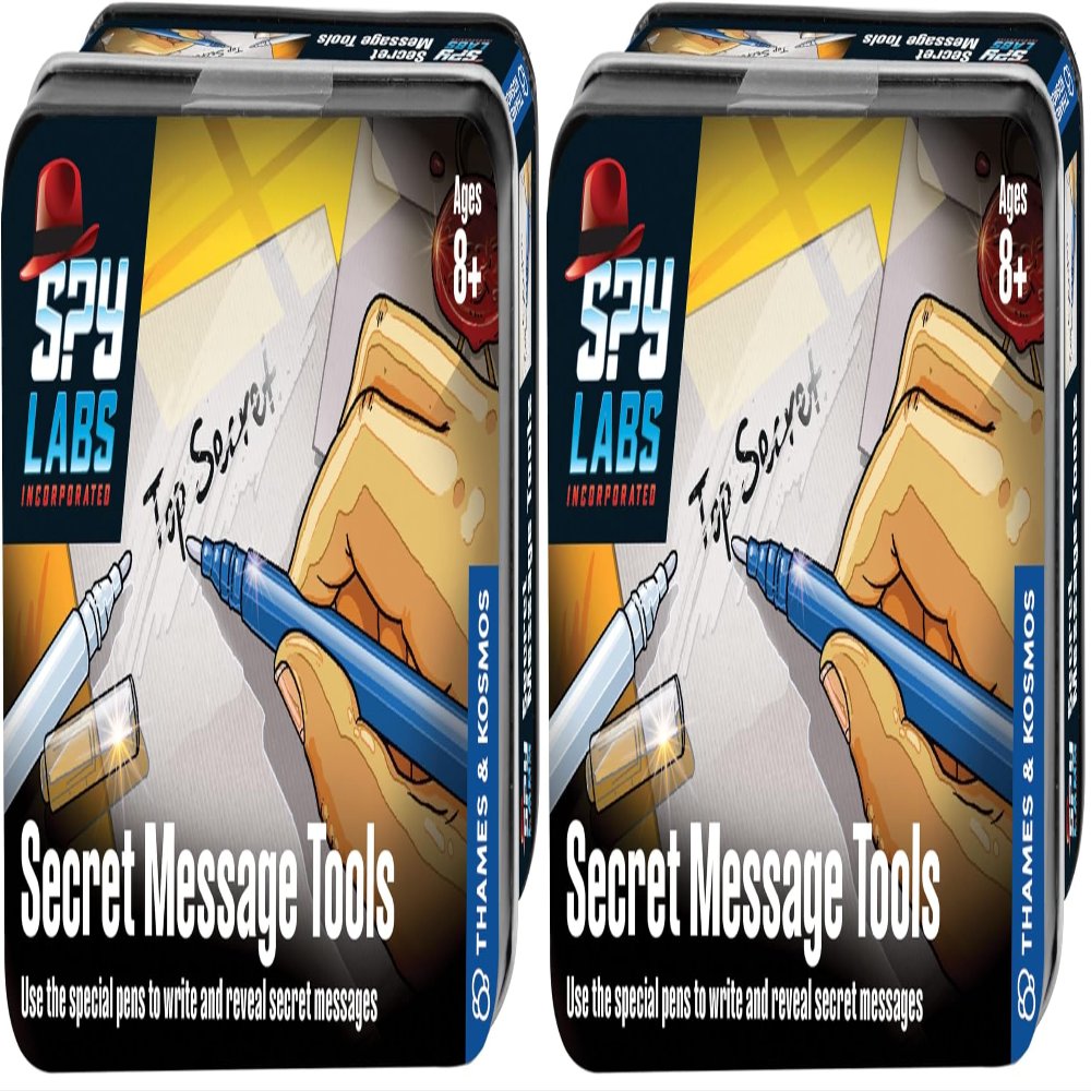 Thames & Kosmos Spy Labs Inc: Secret Message Tools Exchange Confidential Info w/Secret Pens | Essential Tools & Tricks of The Trade from The Detective Gear Experts for Young Investigators Medium