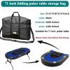 SHINVAN Oval Foldable Poker Table Bag, Portable Carrying Bag for 71 inch Oval Poker Table, Heavy Duty Waterproof Storage Bag view 2