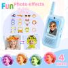 GiftmiyHime Video Walkie Talkies for Kids - Upgraded Handheld Rechargeable with Camera, Take Photos, Video Call & Voice Messages, Perfect for Outdoor Hiking,Camping,Travel (2 Pack) view 4