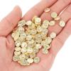 100 Pcs Miniature Coins for Crafts Tiny Fake Gold Coins Metal Dollhouse Gold Brick Coin for Fairy Micro Landscaping Display Decoration Accessories Garden view 3