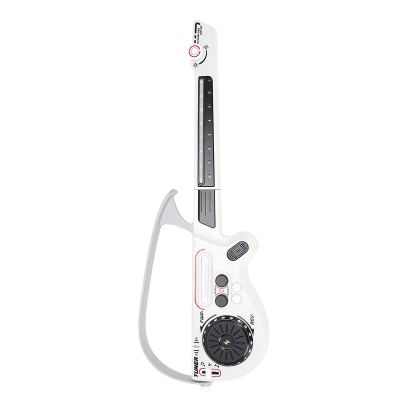 Diydeg Electric Guitar, Foldable Stringless Smart Guitar Toy with DJ Turntable LED Lights, Kids Music Beginner Kit, Christmas Thanksgiving for Children Above 3 (Grey)