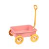 JISADER Wagon Toy Pretend Play Kids Outdoor Toy Vehicle Push Pull Cart Trolley Sand Game Educational Toy with Sturdy Material Suitable for Summer Beach Travel, Pink view 1