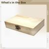 Tressify Wooden Coin Collector Case, Multi-Grid, Soft Interior, Solid Wood Handmade Box, 8.5 X 1.8 X 5.3 in, Includes Elegant Gift Packaging view 2