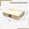 Tressify Wooden Coin Collector Case, Multi-Grid, Soft Interior, Solid Wood Handmade Box, 8.5 X 1.8 X 5.3 in, Includes Elegant Gift Packaging view 3