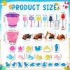Angirlish Beach Toys, 36 Pcs Sand Toys with 4 Construction Vehicles, 2 Collapsible Beach Bucket,1 Castle Buckets, Sand Castle Building Kit, Sand Molds, Shovel Set for Kids Boys Girls Age 3+ view 2