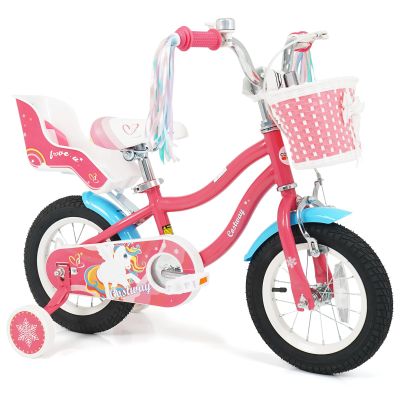 COSTWAY Girls Bike, Kids Bicycle, 12 Inch