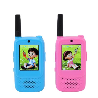 ciciglow Video Walkie Talkies for Kids, 2 Pack Rechargeable Video Intercom Kids Walkie Talkies with Voice Changer, Long Range Toys Indoor Outdoor, Gift for Boys Girls Ages 3-12