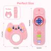 2 Pack Baby Rattles Teething Toy for Babies 3-6 Months, Teething Relief for Infant 6-24 Months, Silicone Teethers TV Remote Boys and Girls Sensory Toy view 2