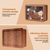 2026 Upgrade Cash Vault Wooden Savings Box, 10000 Savings Challenge Box Wooden Cash Saving Boxs, Money Saving Box Woodens Money Boxs with Money Target and Numbers (1000) view 3