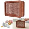 2026 Upgrade Cash Vault Wooden Savings Box, 10000 Savings Challenge Box Wooden Cash Saving Boxs, Money Saving Box Woodens Money Boxs with Money Target and Numbers (5000) view 1