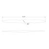 15x10 inch D8 Carbon Fiber Propeller 1PC CCW Drones Props for Multicopter Quadcopter Hexacopter RC DIY Hobby view 2