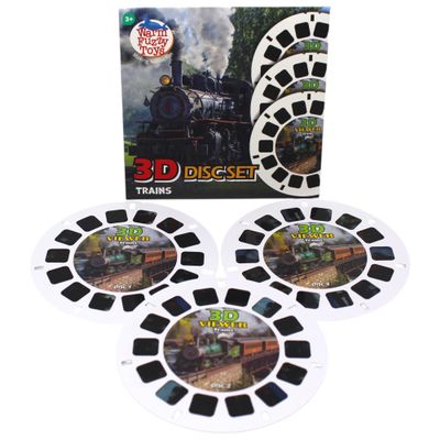 Trains Viewfinder Reels 3 Retro 3D Train Slides for Kids & Adults Gift