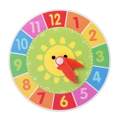 JISADER Busy Board Clock Wood Toy Sensory Board Accessories Preschool Educational Cognition Toy with Smooth Edge Suitable for Childr, Sun