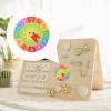 JISADER Busy Board Clock Wood Toy Sensory Board Accessories Preschool Educational Cognition Toy with Smooth Edge Suitable for Childr, Sun view 3