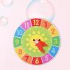 JISADER Busy Board Clock Wood Toy Sensory Board Accessories Preschool Educational Cognition Toy with Smooth Edge Suitable for Childr, Sun view 4
