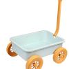 JISADER Wagon Toy Pretend Play Kids Outdoor Toy Vehicle Push Pull Cart Trolley Sand Game Educational Toy with Sturdy Material Suitable for Summer Beach Travel, Blue view 2