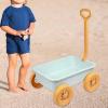 JISADER Wagon Toy Pretend Play Kids Outdoor Toy Vehicle Push Pull Cart Trolley Sand Game Educational Toy with Sturdy Material Suitable for Summer Beach Travel, Blue view 4