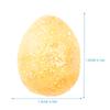 Abaodam 100pcs Artificial Bird Eggs Fake Foam Diy Easter Eggs for Photo Props Crafts - Glitter Finish Sparkle - Easter Party Favors Supplies Decorations for Crafts view 2