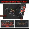 Lunmon Roulette Wheel Set Include 10 Inch Roulette Wheel, Double Sided Felt, 200 Chips, Chip Rake, Acrylic Marker, Dealer Poker Button for Casino Game Blackjack Night Party Holidays (Black) view 3