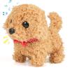 Aikertec 2026 New Upgrade Hopping Dog Interactive Electronic Plush Puppy Toy - Plush Puppy Dog Walking, Barking & Tail Wagging (Brown) view 2