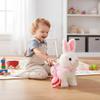 Interactive Walking Rabbit Toy  Plush Robotic Bunny with Sounds, Movements & Leash, Hopping Easter Gift for Kids, Toddler Educational Toy with Nursery Rhymes (Blue) view 3