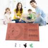 Wooden Baseball Dice Board Game, Fun Baseball Battle Table Game with Dice and Marbles, Realistic Baseball Simulator for Kids Adults Family Party Holiday Gatherings, Solid Wood Mate view 4