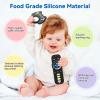 2 Pack Baby Rattles Teething Toy for Babies 3-6 Months, Teething Relief for Infant 6-24 Months, Silicone Teethers TV Remote Boys and Girls Sensory Toy view 4